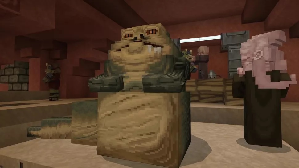 Jabba w Minecraft.